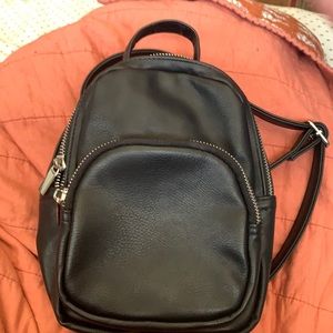 Black Mini Backpack